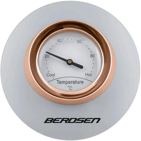 Електрочайник з термометром Berdsen 1.7л BD-701 сірий 370102 426886769 фото