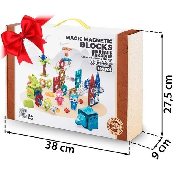 Магнітні блоки Ricokids Dinosaur Paradise RK-757 100 елементів 775700 426886973 фото