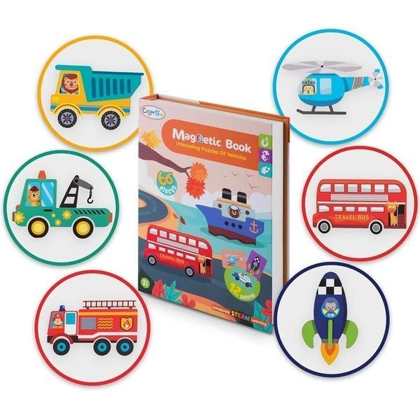 Магнітна книга-пазл Ricokids РК-770 Транспортні засоби 777003 426887129 фото