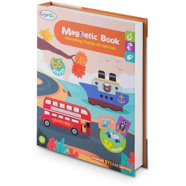 Магнітна книга-пазл Ricokids РК-770 Транспортні засоби 777003 426887129 фото