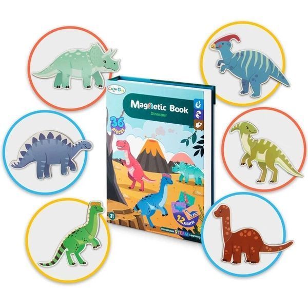 Магнітна книга-пазл Ricokids РК-770 Динозаври 777000 426887204 фото